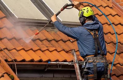 Démoussage et hydrofuge de toiture à Meyrueis